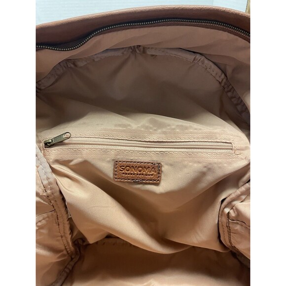 New Sonoma Goods For Life Essential Backpack Cognac Color. last Photo for wear - Picture 7 of 10